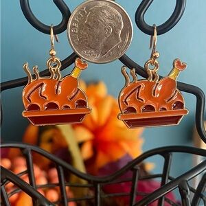 Festive Turkey Earrings
